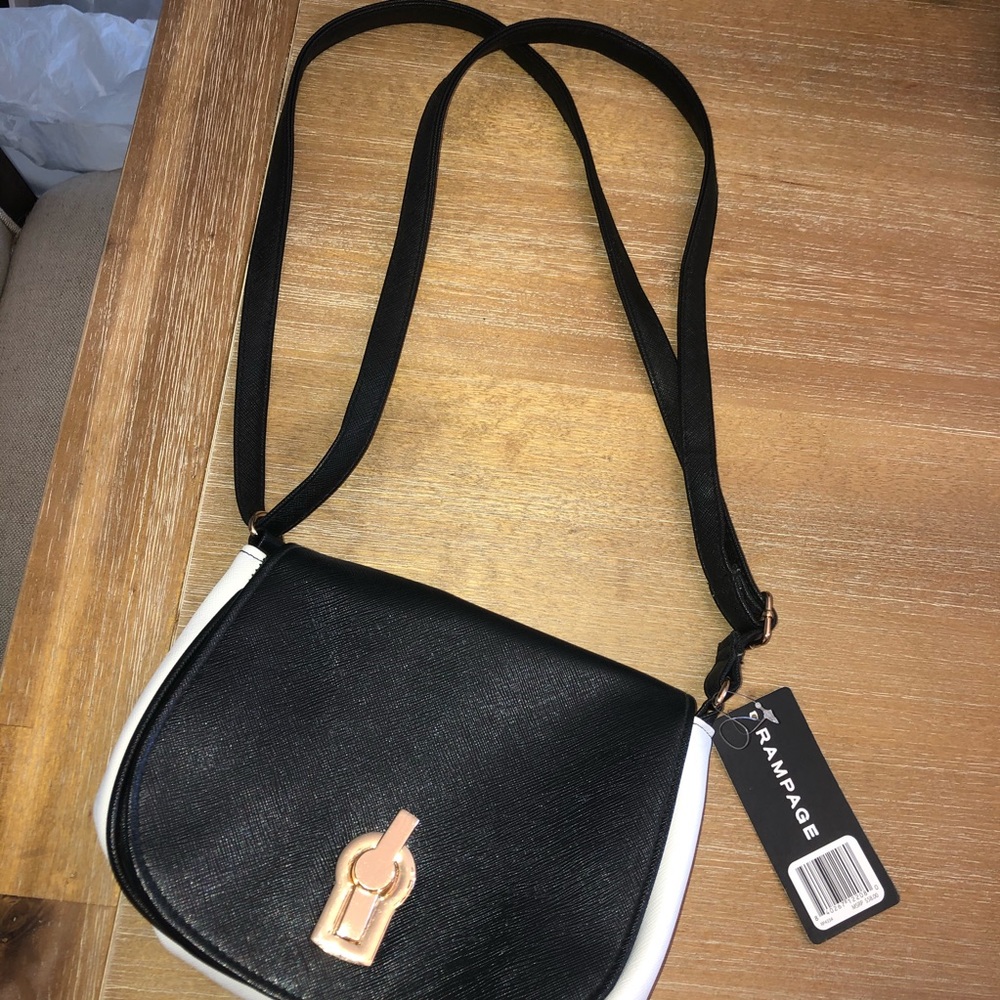 Rampage Black and White Mini Purse